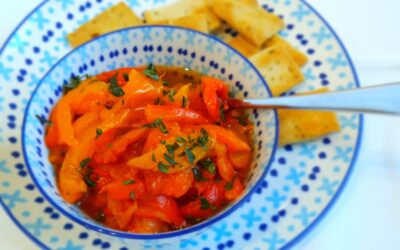 Gemarineerde geroosterde paprika