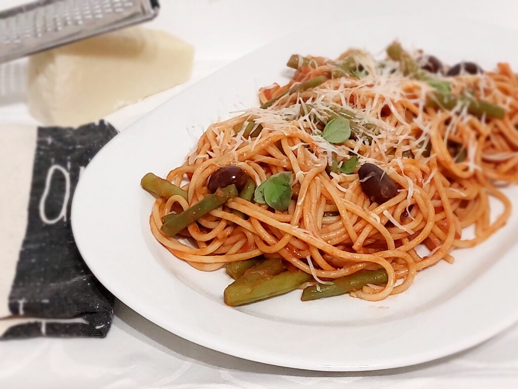recept spaghetti sperziebonen - mediterraan dieet