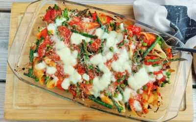 Pasta al forno met mozzarella