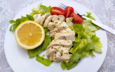 Mediterraanse gepocheerde kip