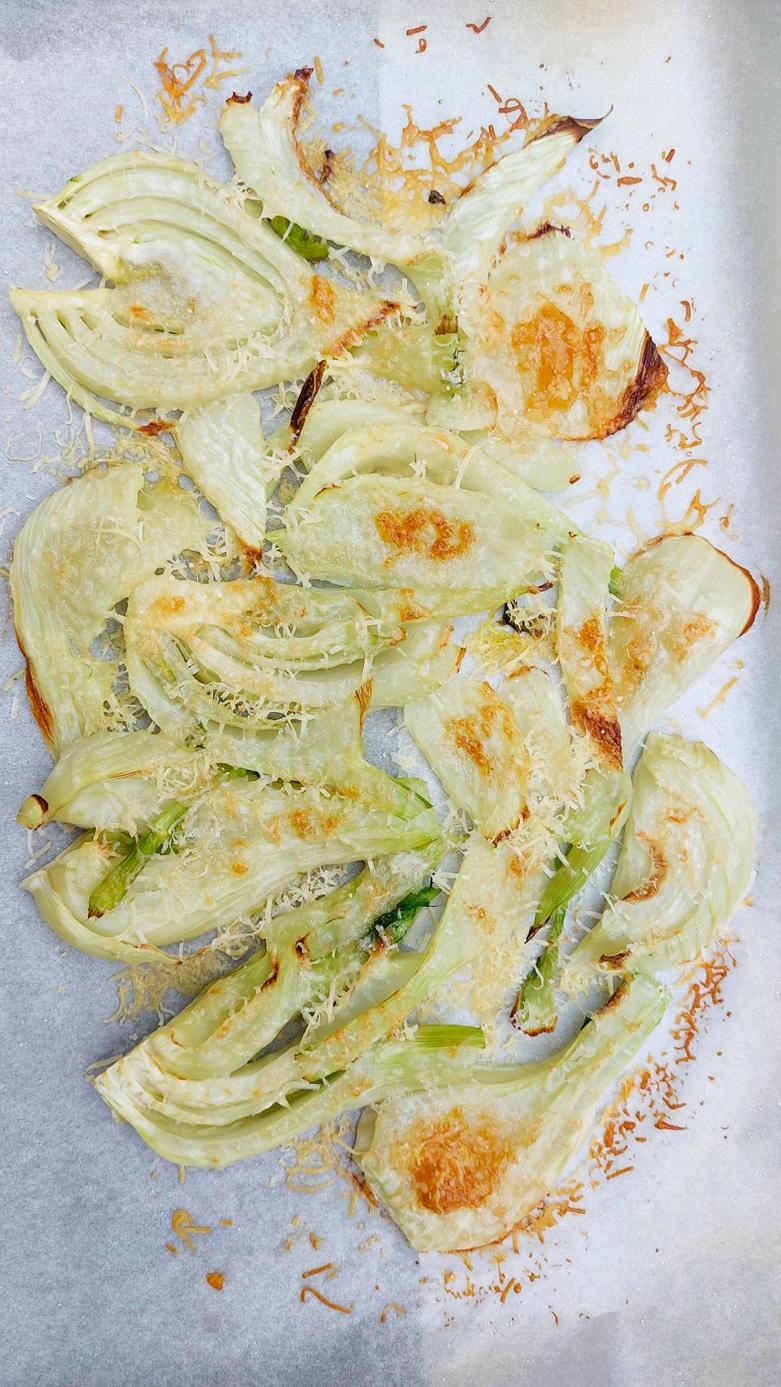 Venkel met Parmezaanse kaas