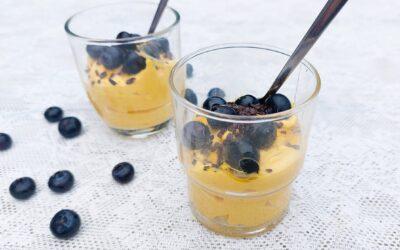 Pompoen-yoghurtparfait (gezond toetje)