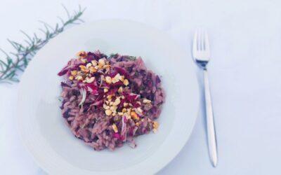 Risotto met radicchio en hazelnoot